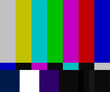 © Anastasia - TV tuning signal. Broken, screensaver, setting, screen, background, rainbow, colorful, lost signal, antenna problems, preventative maintenance, repair, fix, television test chart. Vector illustration