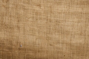 Wall Mural - Close-Up of Natural Linen Texture. Woven Jute Sack with Burlap Mat and Cotton Sheeting 