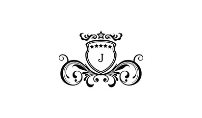 Wall Mural - Luxury Crown Cup Alphabetical Logo