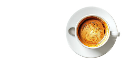 Wall Mural - cup of coffee isolated on transparent and white background.PNG image