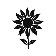 sunflower vector silhouette