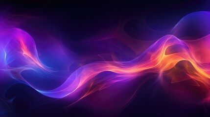 Abstract background with colorful flowing smoke