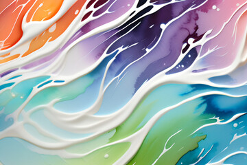 an abstract swirling watercolor painting. Generative AI (생성형 AI)	
