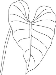 Sticker - Philodendron leaf