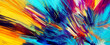 Art dynamic bright color background. Abstract colours painting. Vibrant artistic strokes in motion. Modern paint banner. Fractal artwork for creative graphic design