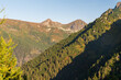 Ostry Rohac and Placlice from Nizny Ostredok hill on Otrhance mountain ridge in Western Tatras mountains