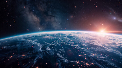 Wall Mural - planet earth surface from space