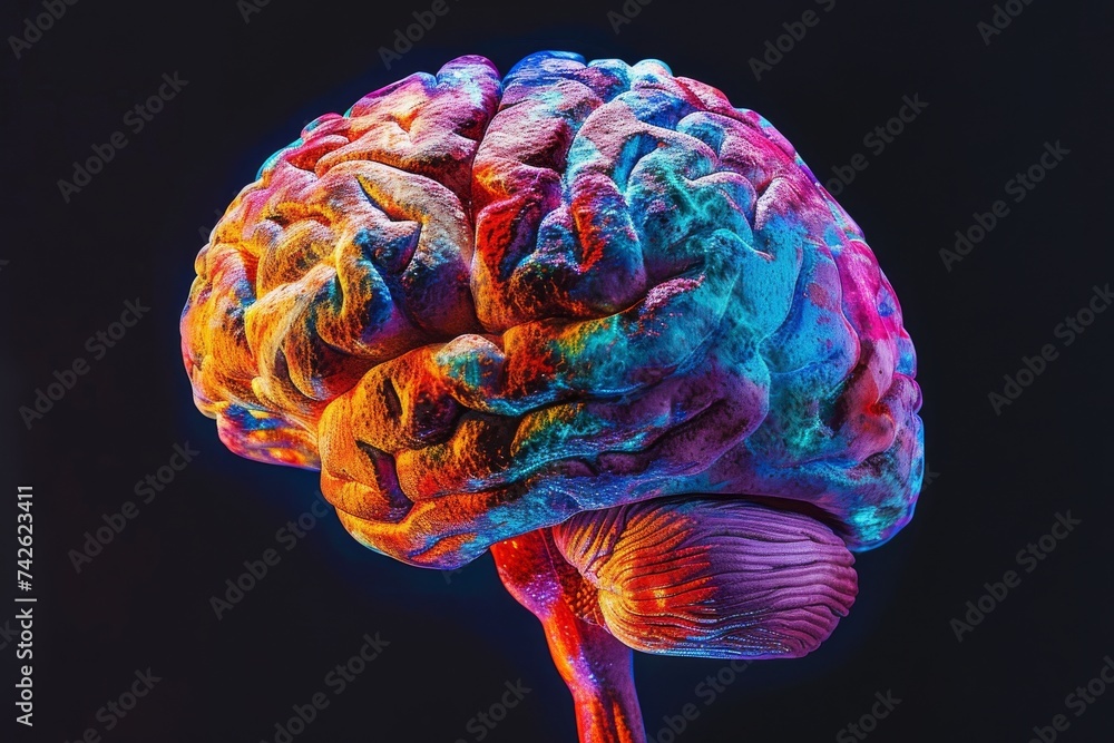 AI Brain Chip research. Artificial Intelligence efficiency mind ...