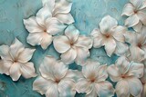 Fototapeta Storczyk - white chrysanthemum flower