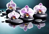 Fototapeta Kuchnia - spa still life with orchid