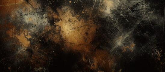 gold black paint wall texture. black and gold, abstract grunge background. Abstract artistic background. Black and gold painting background. black and gold grunge.