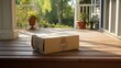 box package on front porch