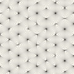 Wall Mural - Vector seamless pattern. Repeating geometric elements. Stylish monochrome background design.