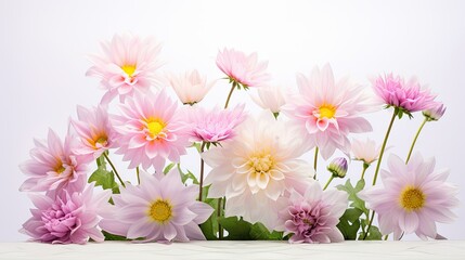 Poster - pastel light pink flowers