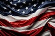 © Fotograf - American flag draped in patriotic colors, suitable for various national celebrations
