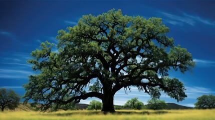 Poster - forest black oak tree