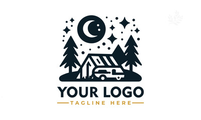 Sticker - Vintage Adventure Mountain Logo Vector Premium Design for Traveler Lovers Camping and Outdoor Enthusiast Branding