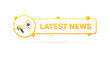 © Влада Яковенко - Latest news banner icon. Flat style. Vector icon