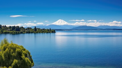 Wall Mural - zealand lake taupo