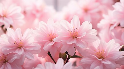 Poster - bloom light pink flowers