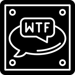 Canvas Print - Wtf Icon