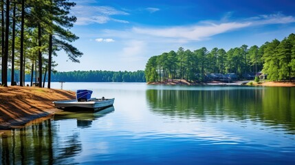 Wall Mural - reflection lake landscape