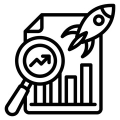 Data Metrics Icon Element For Design