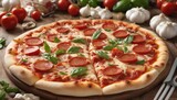 Fototapeta  - Pizza peperoni