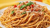 Fototapeta  - Spaghetti z mięsem mielonym
