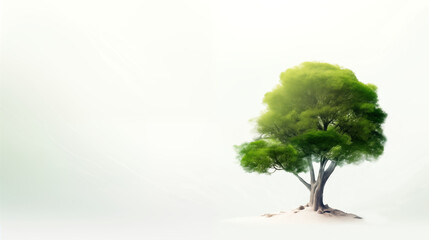 Wall Mural - futuristic tree area to write