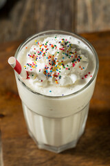 Canvas Print - Frozen Blended Vanilla Milkshake