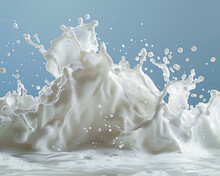 Develop A Captivating Scene With Milk Splashing Focusing On The Backdrop Background As A Central Element
