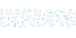 © Yaroslava - Birds. Vector blue outline silhouettes seamless border.