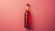 syrup bottle on pink background generative ai