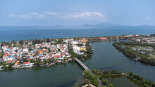 Drone View Of City Of Coast Of Hoi An, Vietnam