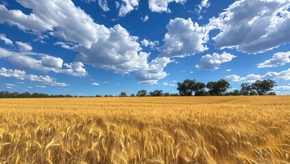 Poster - Golden Fields: Capturing the Beauty of Summer Harvest in Rural Landscapes