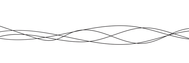 Wall Mural - thin line wavy abstract background. vector design