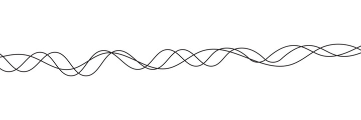 Wall Mural - thin line wavy abstract background. vector design
