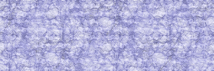 Wall Mural - Pastel blue background with many paisleys pattern. Indian style ornament.	 tie dye or shibori design. 