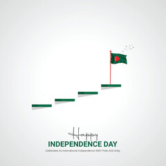 Wall Mural - bangladesh independence day. bangladesh independence day creative ads design March 26. vector, 3D illustration.