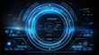 © Alpa - Hologram hud infographic for digital user interface. Analysis or control hologram panel, futuristic technology UI screen.