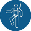 © Cintia - OBLIGATION SIGN PICTOGRAM, WEAR A SAFETY HARNESS ISO 7010 – M018, VECTOR