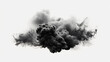 Dense black cloud with a blanket of smoke explosive