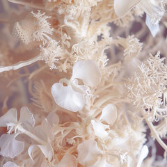 Poster - White corals close up
