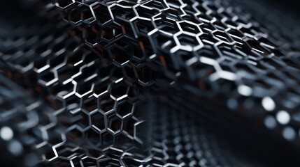 Fototapete - Generative AI Metallic and industrial grating texture. octane render elegant realistic photorealistic cinematic