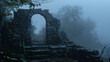 ruins of castle 3d image,
Esotericism mystical place