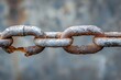 © Елена Григорова - A metallic chain with a link snapping apart, creating a powerful metaphor for release or breakaway