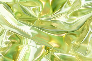 Abstract Golden Liquid Texture with Flowing Reflective Surfaces for Luxury Designs