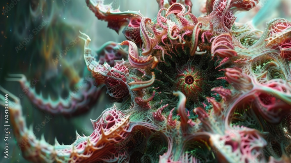 An ultra macro view of god like creatures their every detail revealing ...