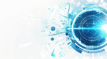 Abstract Background image blule circle